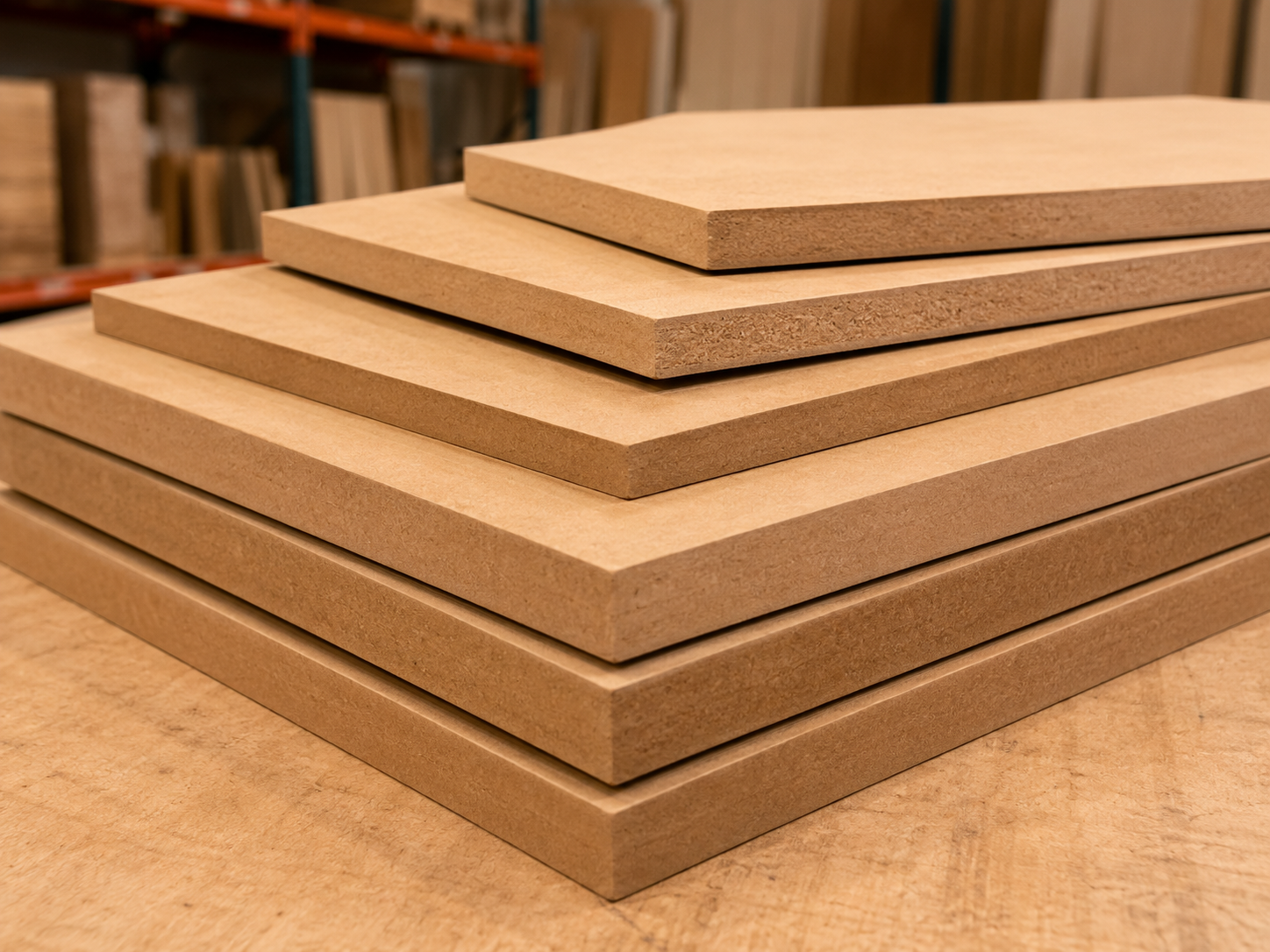 Tableros de MDF natural
